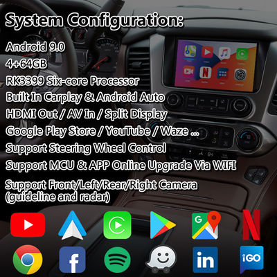 Interfaz multimedia de video Android Carplay Lsailt para Chevrolet Suburban