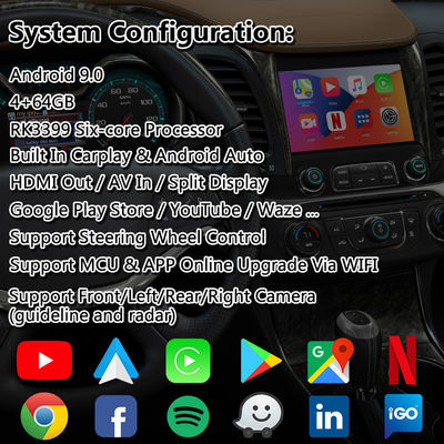 Lsailt Android Carplay Interfaz multimedia para el 2014-2020 Chevrolet Impala LTZ LT Mylink Sistema
