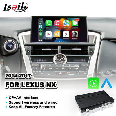Interfaz auto inalámbrico de Android Carplay para Lexus NX300H NX200T NX 300h 2014-2017