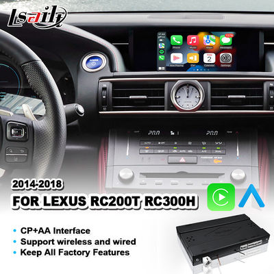 Interfaz automática Android de integración OEM para el Lexus RC200T RC300H RC 200t 2014-2018