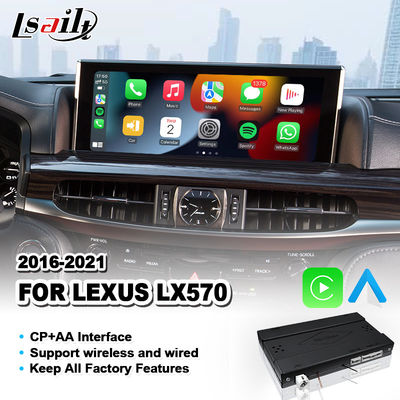 Interfaz inalámbrica Android Auto Carplay para Lexus LX 570 LX450D LX570 2016-2021