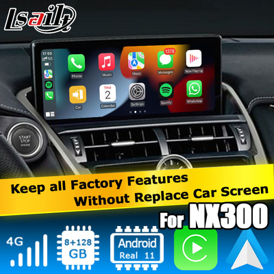Base de Qualcomm Android 11 8+128GB Lexus NX300 NX300h NX200t interfaz de video de juego de automóviles Android