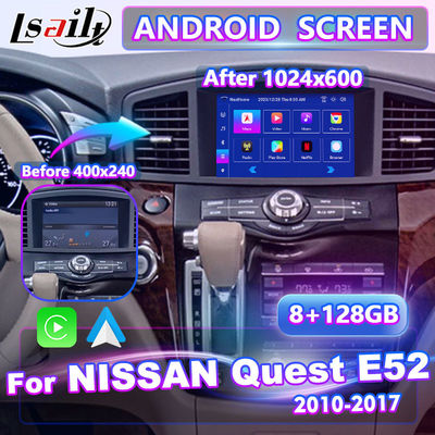 Lsailt 8 pulgadas Android Multimedia Interfaz de pantalla de Carplay para 2011-2017 Nissan Quest E52