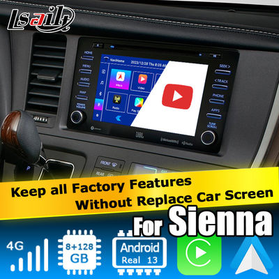 Android 13 Carplay interfaz de video de Android caja automática para Toyota Sienna