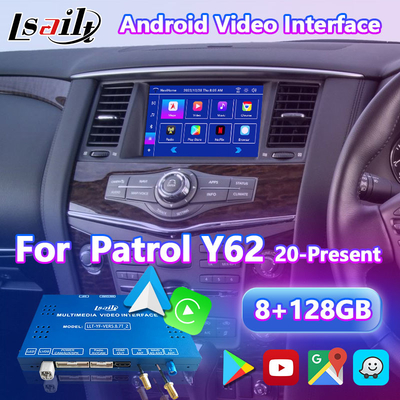 Interfaz de video multimedia Android Lsailt para Nissan Patrol Y62 versión australiana 2020-Presente