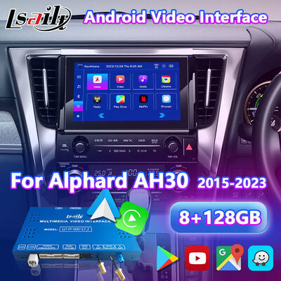 Interfaz de video multimedia Carplay Android 8+128GB Lsailt para Toyota Alphard AH30 2015-2023